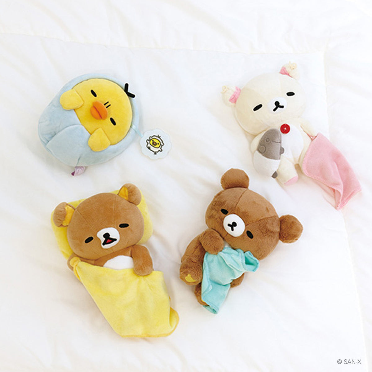 Together Rilakkuma Rilakkuma | Sleeping Together | Rilakkuma (Blanket) Plush – MSClaw25