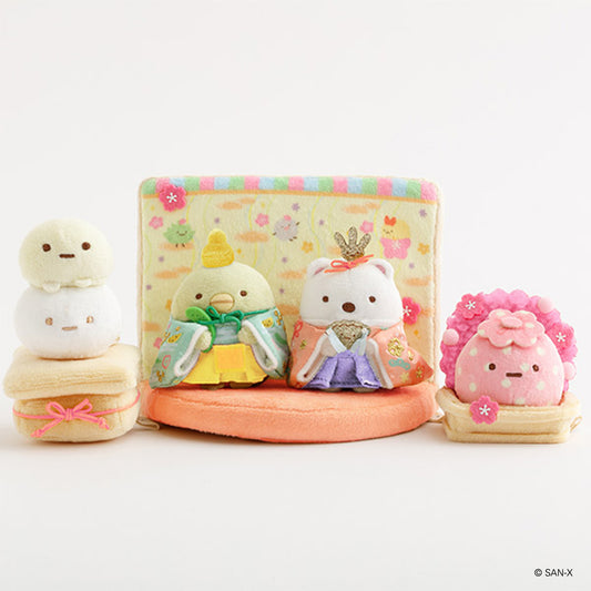 PRE-ORDER | Sumikko Gurashi | New Year 2026 | Hinamatsuri Tenori Mini Plush Set | Online Shop Limited