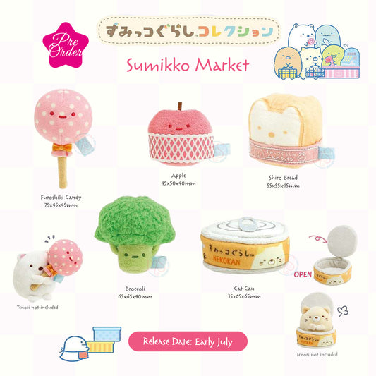 PRE-ORDER | Sumikko Gurashi | Sumikko Market | Tenori Mini Plushies