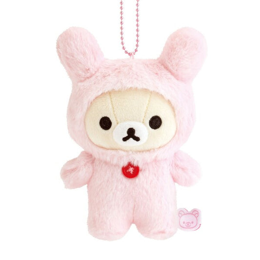 PRE-ORDER | Rilakkuma | Korilakkuma Lots | Pink Rabbit Keychain Small Plush