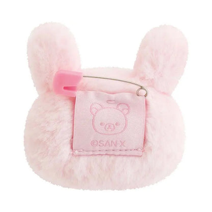 Rilakkuma | Korilakkuma Lots | Mini-peluche badge Lapin rose