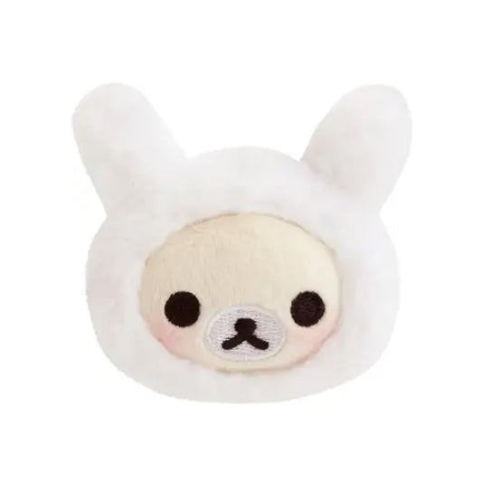 PRE-ORDER | Rilakkuma | Korilakkuma Lots | White Rabbit Mini Plush Badge
