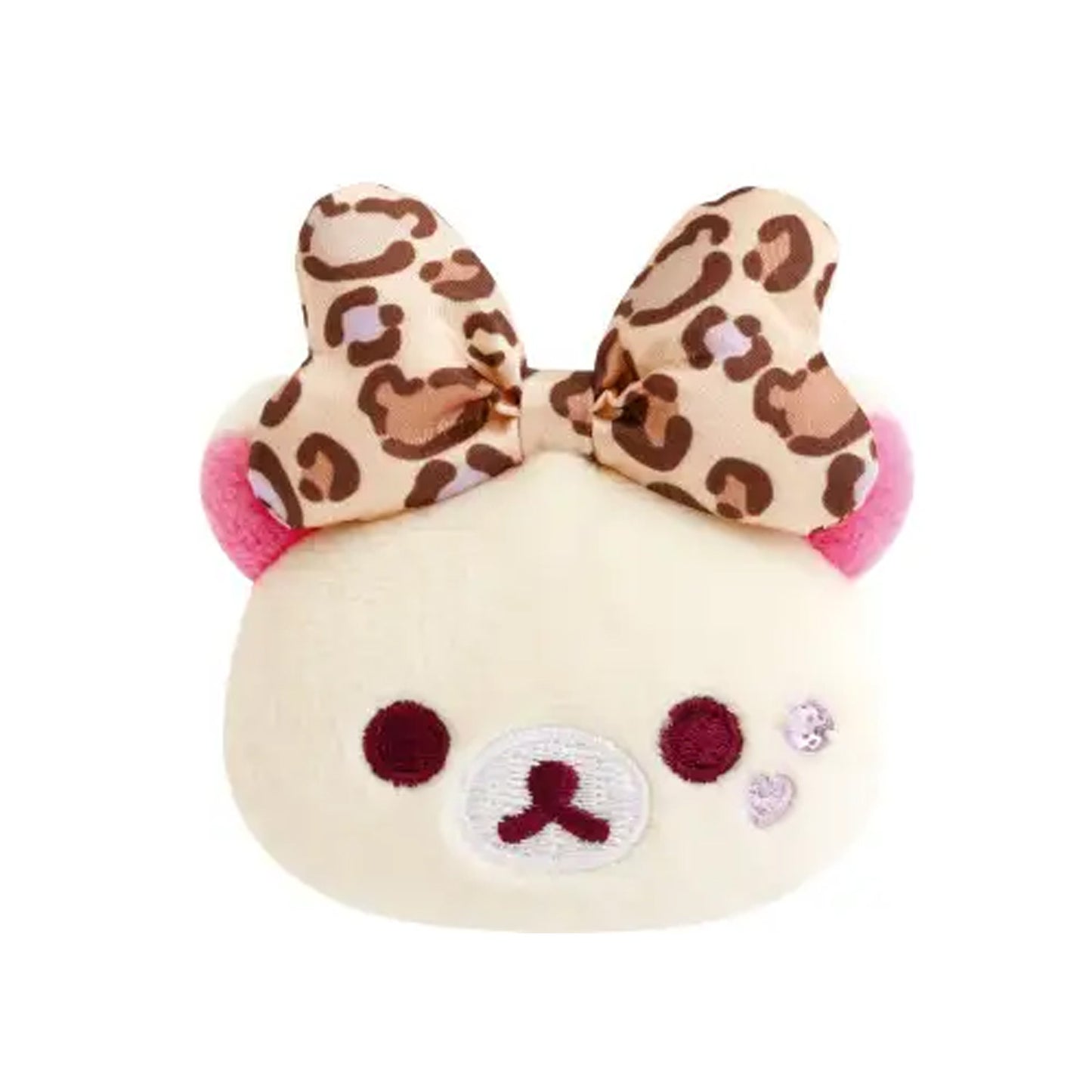 PRE-ORDER | Rilakkuma | Korilakkuma Lots | Brown Leopard Bow Mini Plush Badge