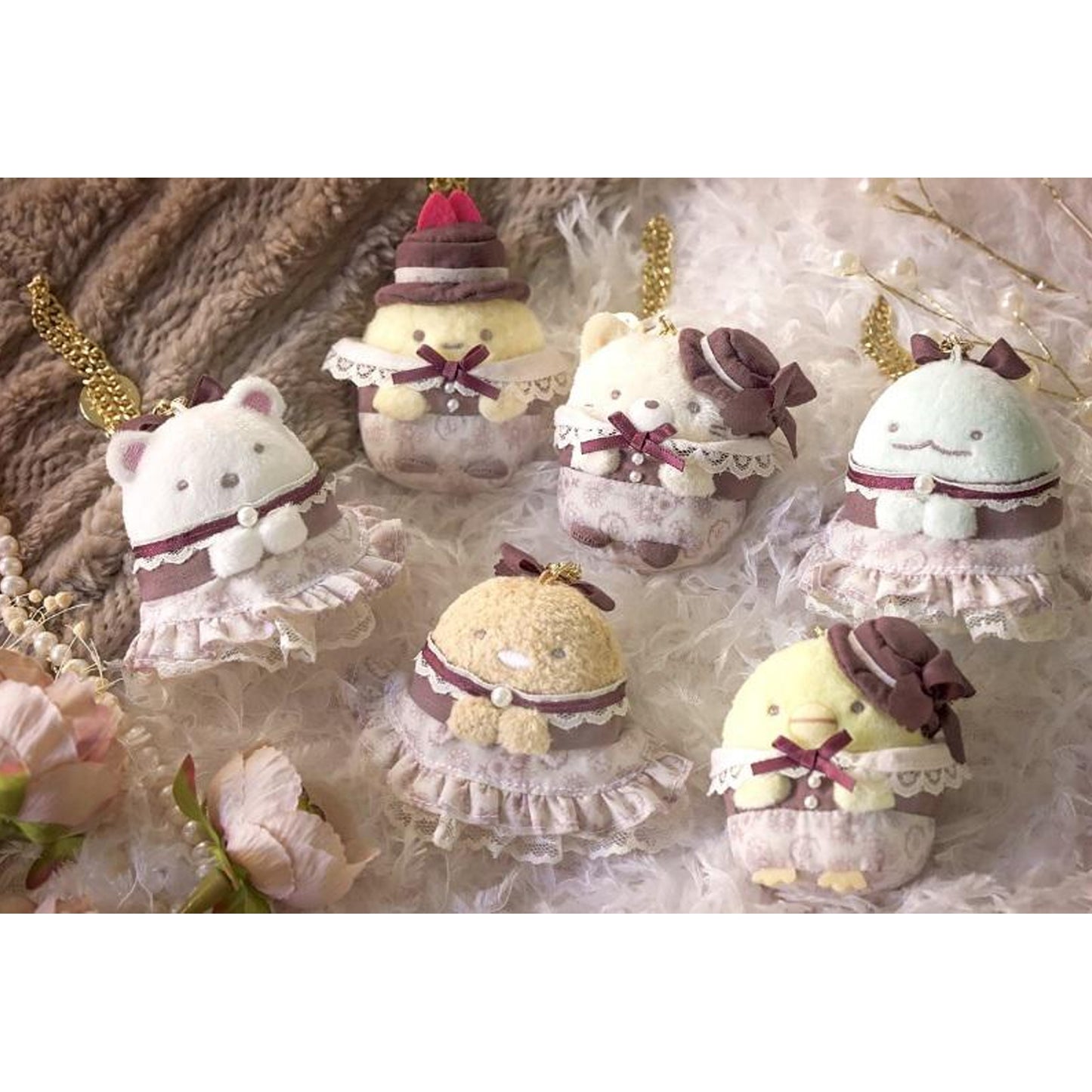 Sumikko Gurashi | Maison de Fleur 2 | Shirokuma Keychain Tenori Mini Plush | Limited Edition