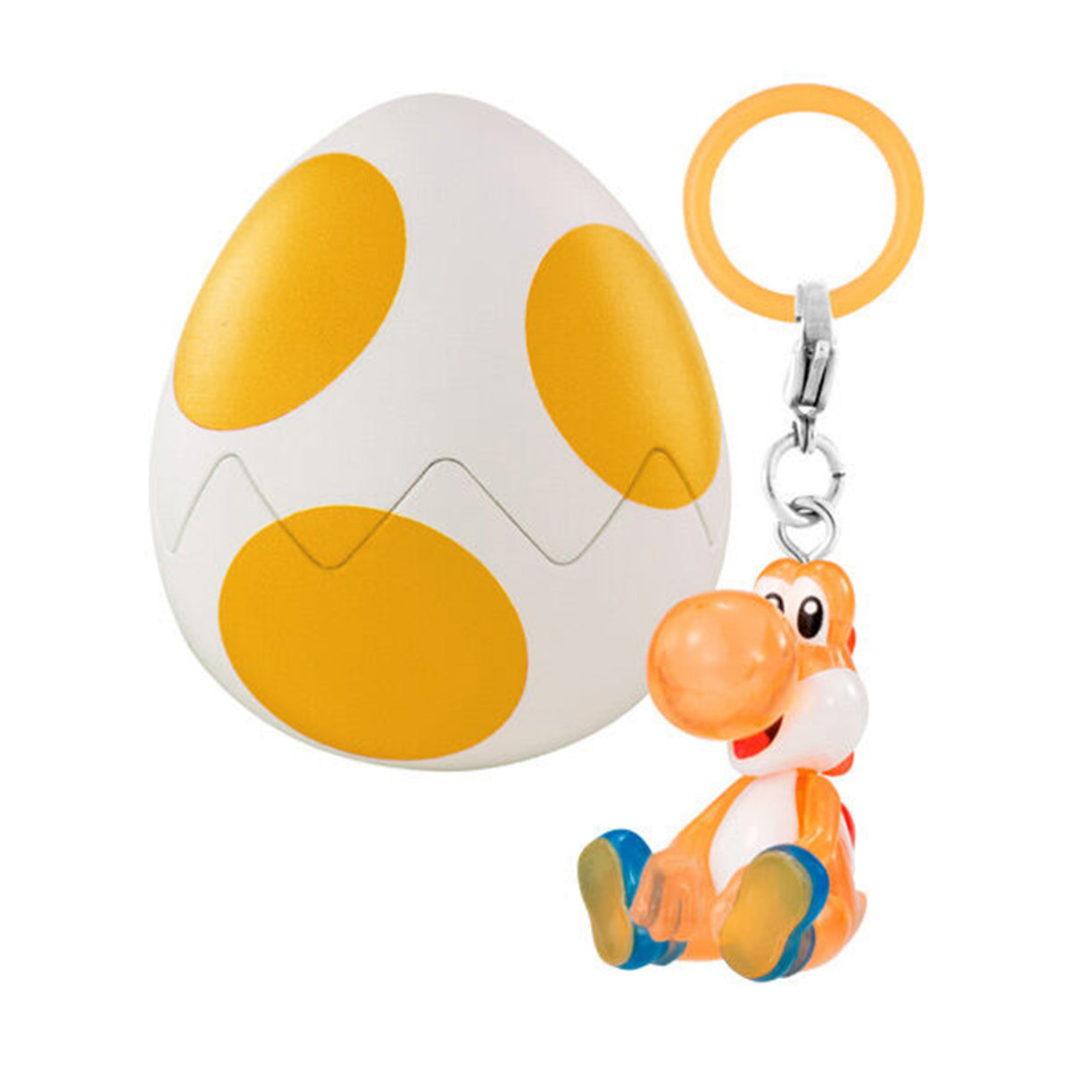 Super Mario | Mejirushi Personal Marker: Yoshi Collection | Orange Keychain Figure