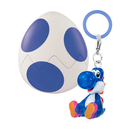 Super Mario | Mejirushi Personal Marker: Yoshi Collection | Blue Keychain Figure