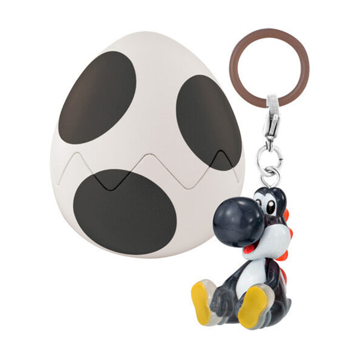 Super Mario | Mejirushi Personal Marker: Yoshi Collection | Black Keychain Figure