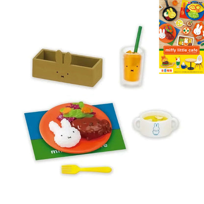 Miffy | Re-ment | Little Cafe | Hamburger Steak Plate Scenary Figure