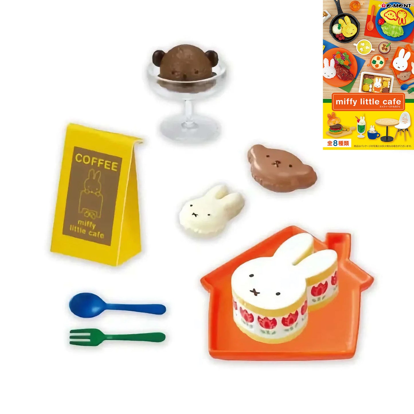 Miffy | Re-ment | Little Cafe | Sweets Plate Scenary Figure