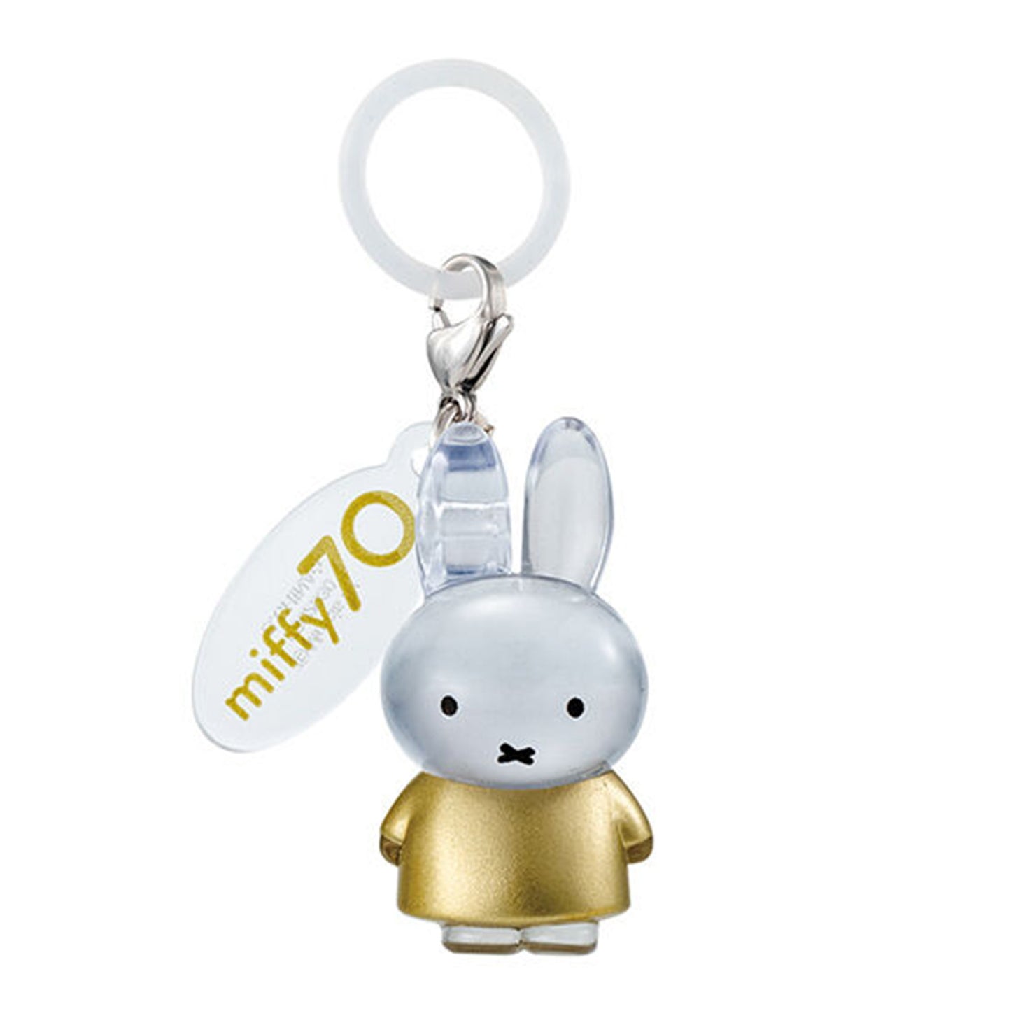 Miffy | 70. Jubiläum: Mejirushi Persönlicher Marker | Gold Schlüsselanhänger Figur