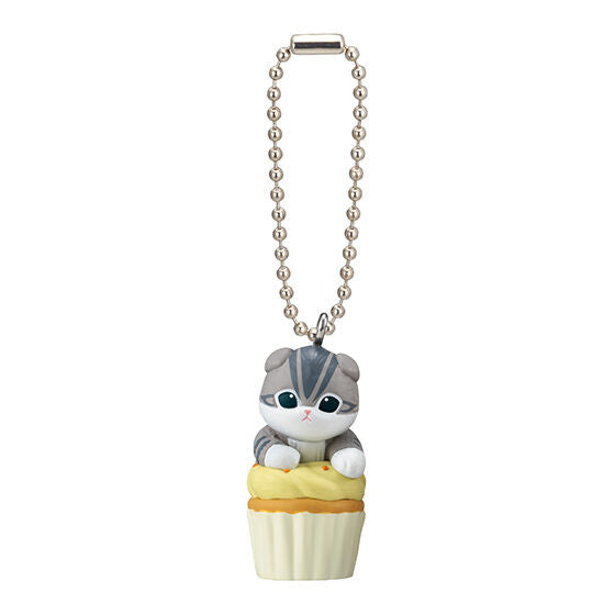 Mofusand | Cupcake-Katze | Gelbe Schlüsselanhänger-Minifigur