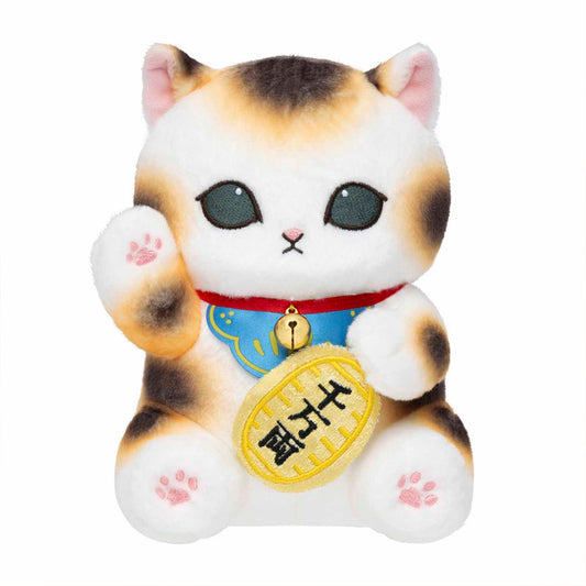 PRE-ORDER | Mofusand | Japanese! Souvenir Lottery | Calico Maneki Neko Lucky Cat (Ten Million Ryo) Sitting Small Plush | Online Limited