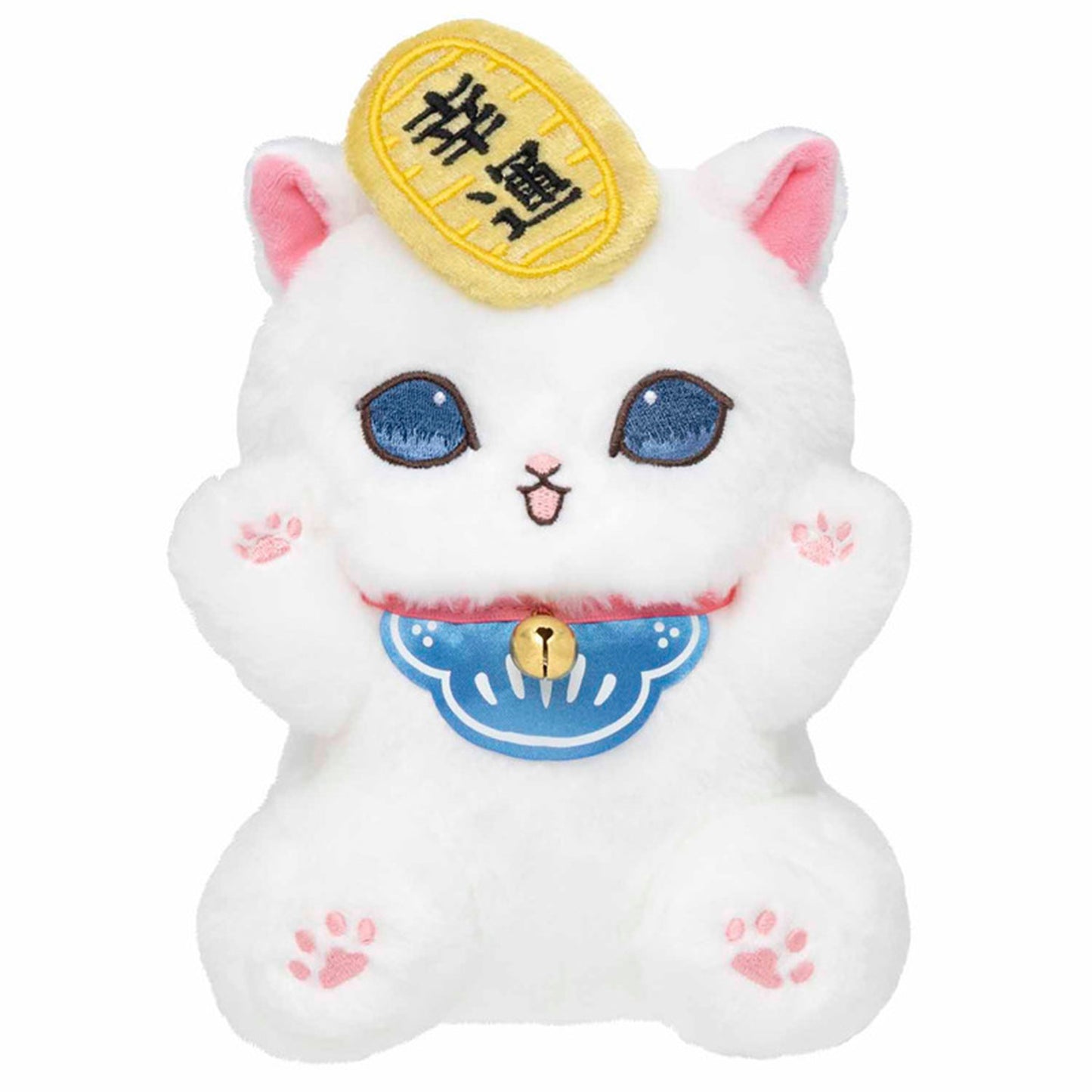 PRE-ORDER | Mofusand | Japanese! Souvenir Lottery | White Maneki Neko Lucky Cat (Good Luck) Sitting Small Plush | Online Limited
