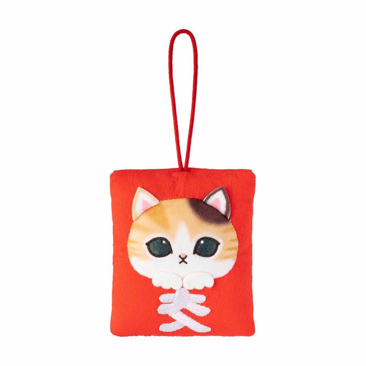 PRE-ORDER | Mofusand | Japanese! Souvenir Lottery | Red Amulet (Prosperous) Keychain Mini Plush | Online Limited