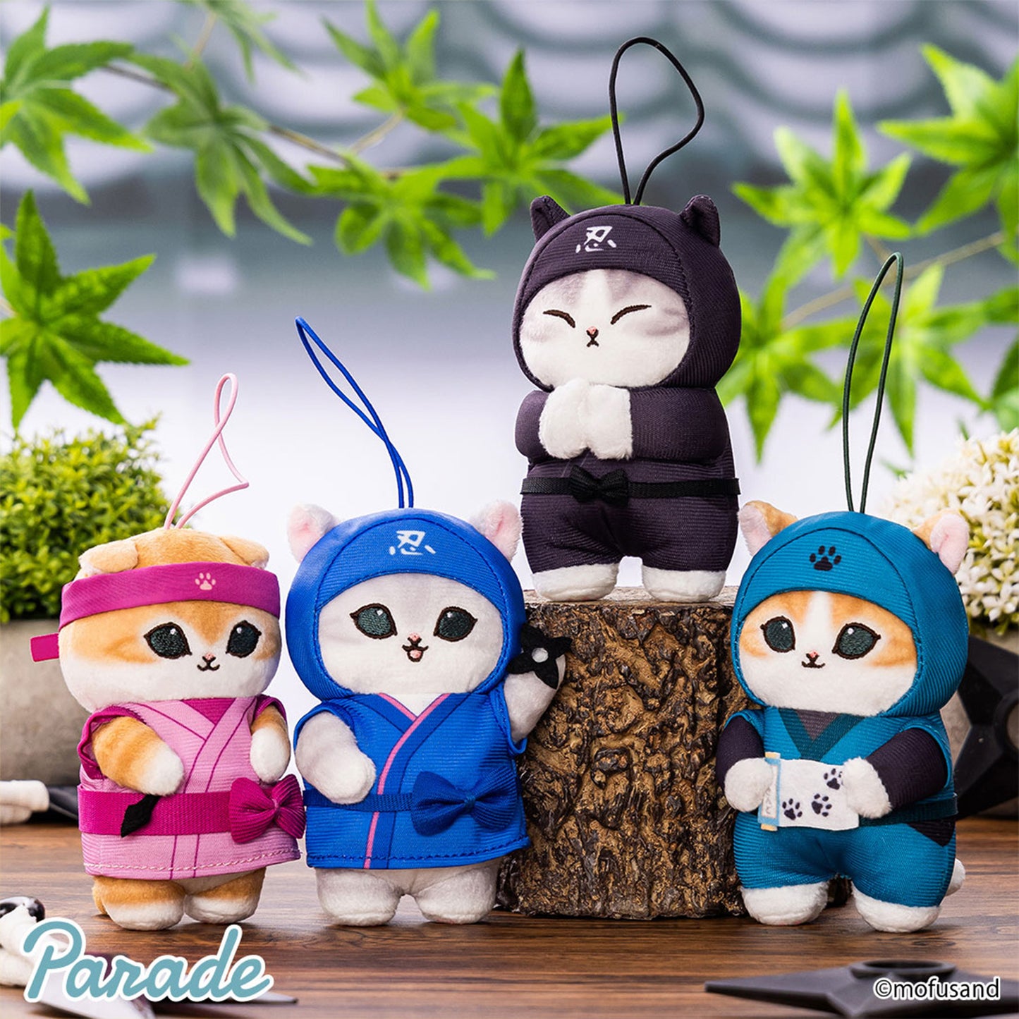 Mofusand | Ninja Series | Black (Technique) Keychain Mini Plush