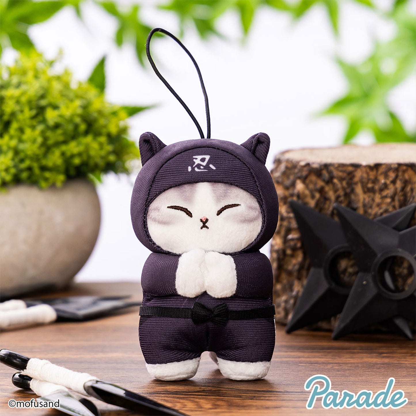 Mofusand | Ninja Series | Black (Technique) Keychain Mini Plush