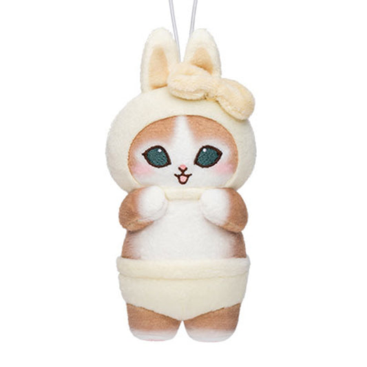 Mofusand | Usanyan Rabbit | Yellow Ribbon Keychain Mini Plush