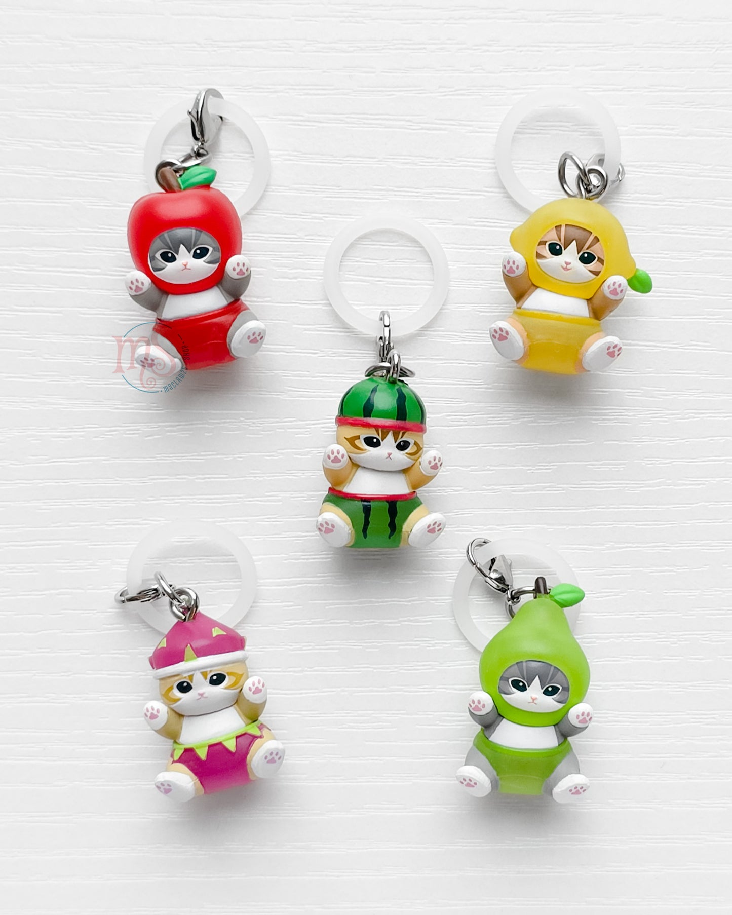 Mofusand | Mejirushi Personal Marker 3: Fruit | Pear Keychain Figure