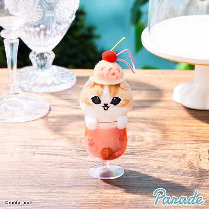 Mofusand | Cream Soda | Orange Cat (Red Soda) Mascot Mini Plush