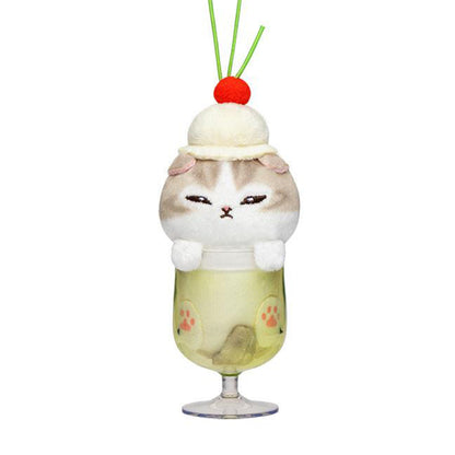 Mofusand | Cream Soda | Gray Cat (Yellow Soda) Mascot Mini Plush