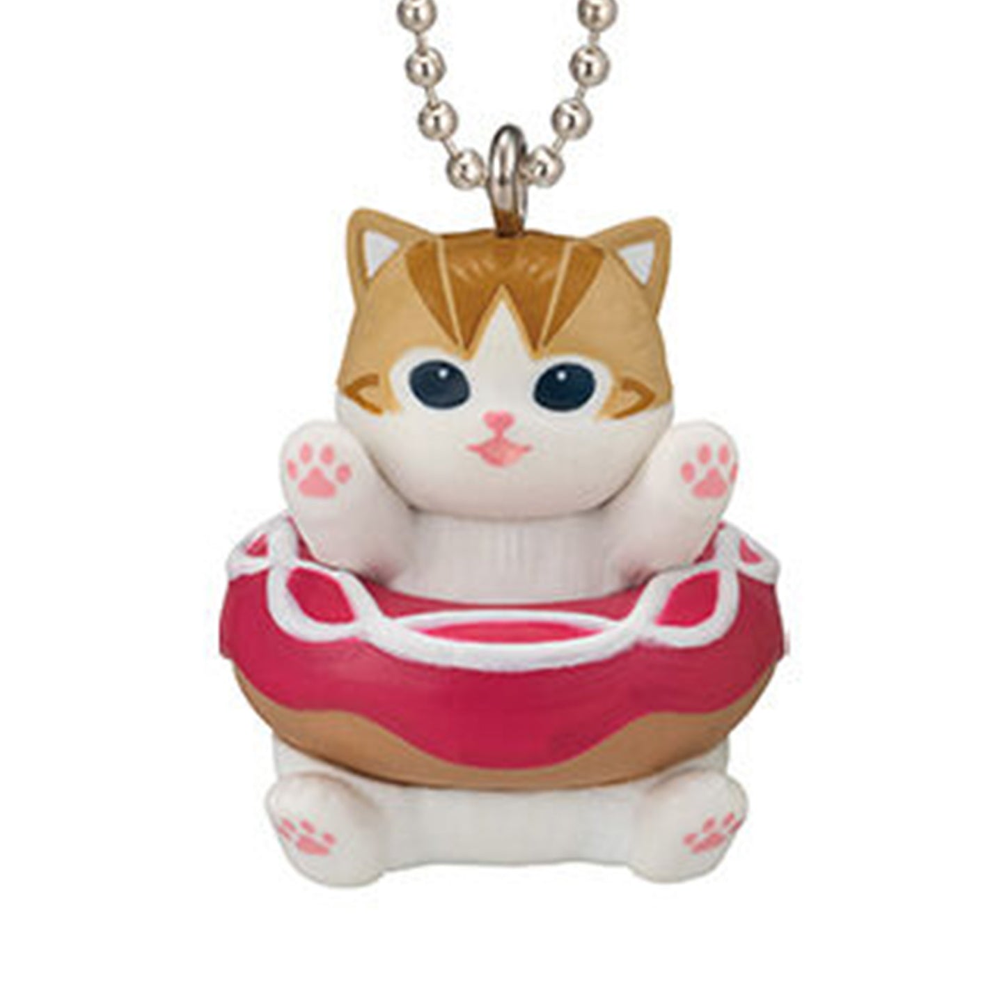Mofusand | Donut Cat | Red Keychain Mini Figure