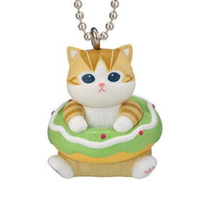 Mofusand | Donut Cat | Green Keychain Mini Figure