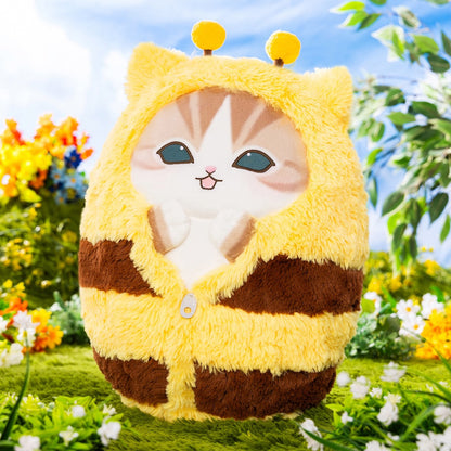 PRE-ORDER | Mofusand | Full of Hachinyan Bee Lottery | Hachiware Cat (Swaddle) Super Big Plush | Ichiban Kuji