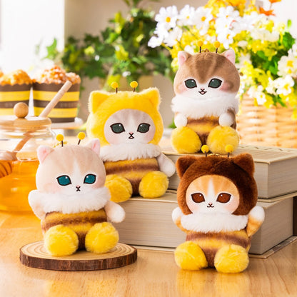 PRE-ORDER | Mofusand | Full of Hachinyan Bee Lottery | Hachiware Cat (Dazed) Sitting Mascot Small Plush | Ichiban Kuji