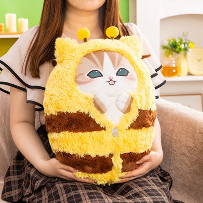 PRE-ORDER | Mofusand | Full of Hachinyan Bee Lottery | Hachiware Cat (Swaddle) Super Big Plush | Ichiban Kuji