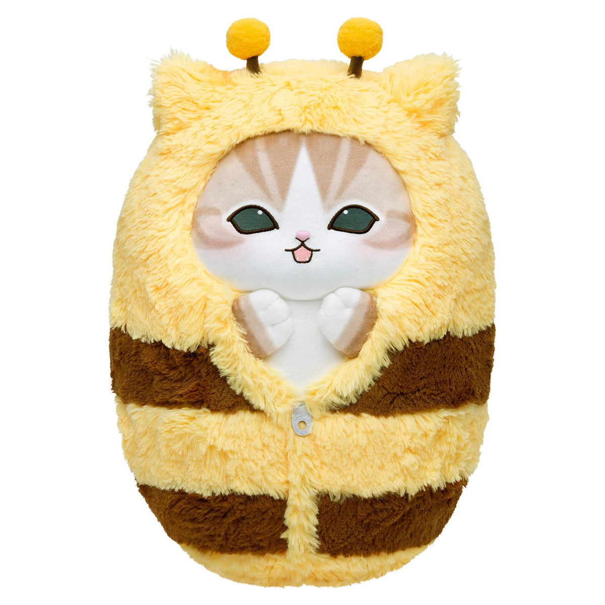 PRE-ORDER | Mofusand | Full of Hachinyan Bee Lottery | Hachiware Cat (Swaddle) Super Big Plush | Ichiban Kuji