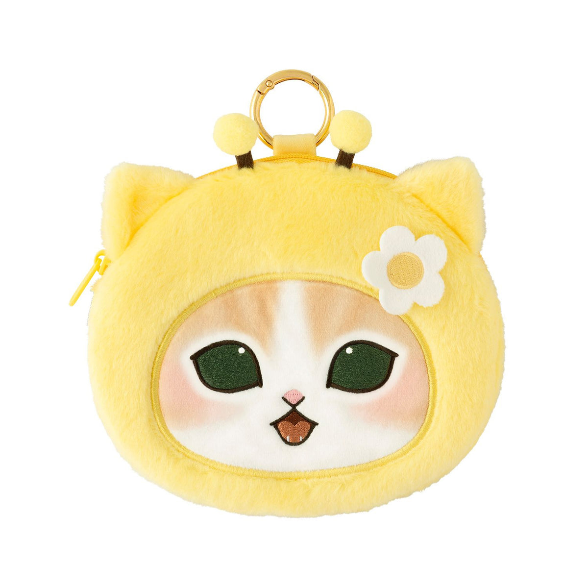 PRE-ORDER | Mofusand | Full of Hachinyan Bee Lottery | Orange Cat (Ohana) Small Plush Pouch | Ichiban Kuji
