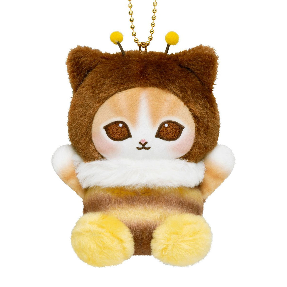 PRE-ORDER | Mofusand | Full of Hachinyan Bee Lottery | Orange Cat (Cheer) Sitting Mascot Small Plush | Ichiban Kuji