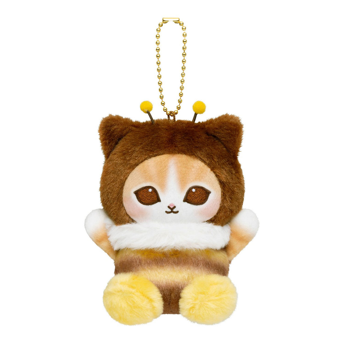 PRE-ORDER | Mofusand | Full of Hachinyan Bee Lottery | Orange Cat (Cheer) Sitting Mascot Small Plush | Ichiban Kuji