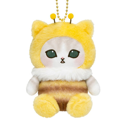 PRE-ORDER | Mofusand | Full of Hachinyan Bee Lottery | Hachiware Cat (Dazed) Sitting Mascot Small Plush | Ichiban Kuji
