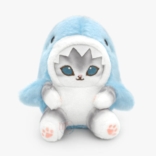 Mofusand | Pastel Series | Shark Cat Blue Mascot Mini Plush