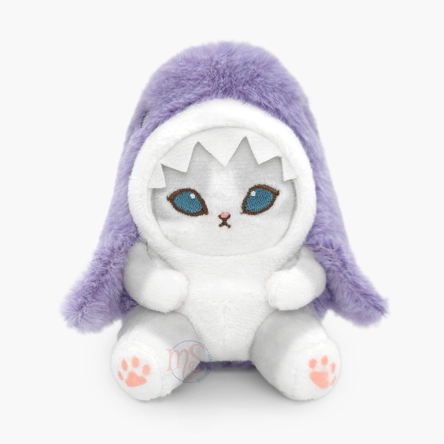 Mofusand | Pastel Series | Shark Cat Purple Mascot Mini Plush