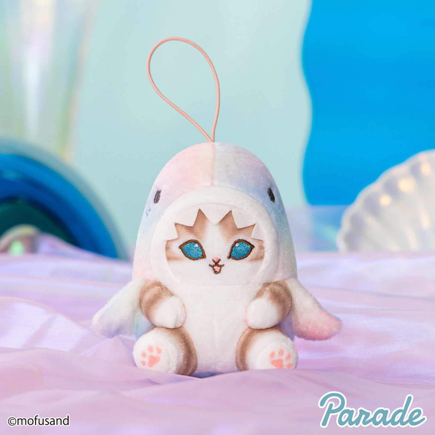 Mofusand | Pastel Series | Shark Cat Marble Mascot Mini Plush