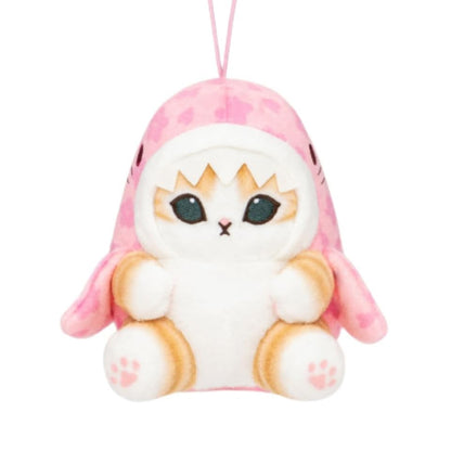 Mofusand | Sakura Cherry blossoms in Full Bloom | Shark Cat Pink Mascot Mini Plush | Taito Limited