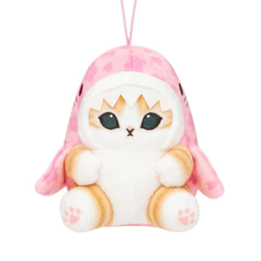 Mofusand | Sakura Cherry blossoms in Full Bloom | Shark Cat Pink Mascot Mini Plush | Taito Limited