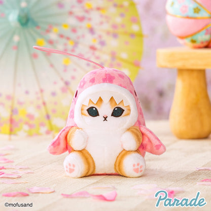 Mofusand | Sakura Cherry blossoms in Full Bloom | Shark Cat Pink Mascot Mini Plush | Taito Limited