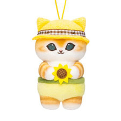 PRE-ORDER | Mofusand | Sunflower Series | Orange Cat (Yellow Hat) Mascot Mini Plush