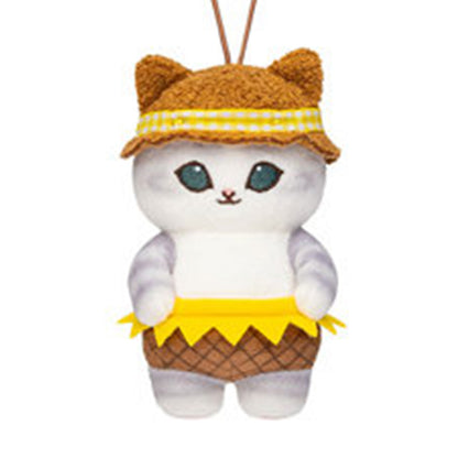 PRE-ORDER | Mofusand | Sunflower Series | Gray Cat (Brown Hat) Mascot Mini Plush