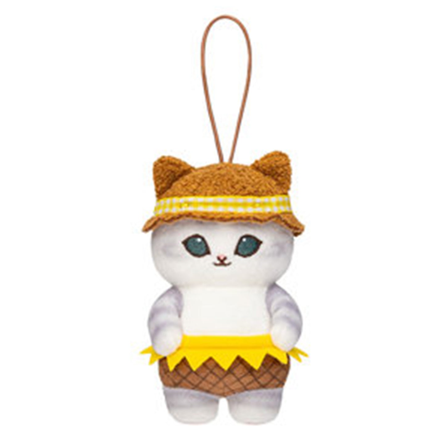 PRE-ORDER | Mofusand | Sunflower Series | Gray Cat (Brown Hat) Mascot Mini Plush