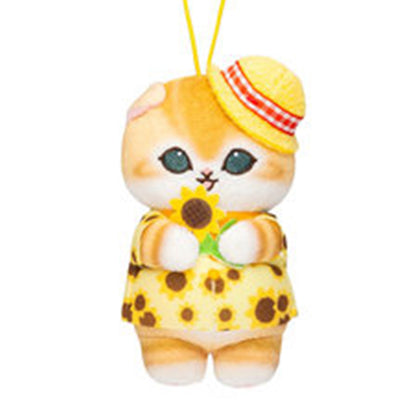 PRE-ORDER | Mofusand | Sunflower Series | Orange Cat (Flower Shirt) Mascot Mini Plush
