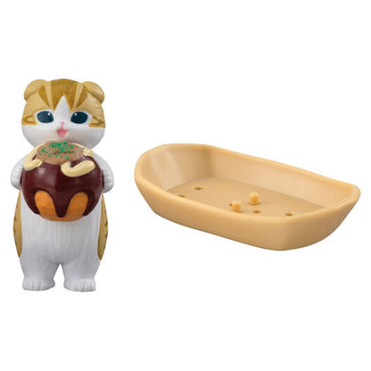 Mofusand | Takoyaki | Cream Cat with Tray Figure