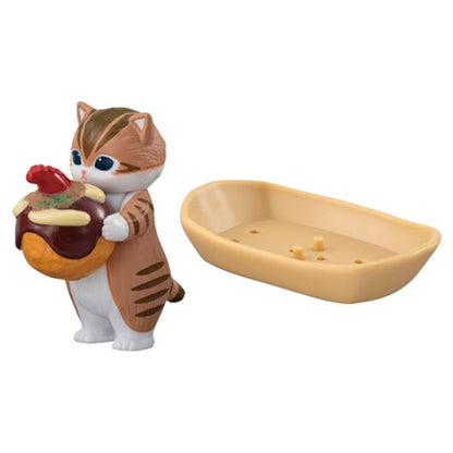 Mofusand | Takoyaki | Brown Cat with Tray Figure
