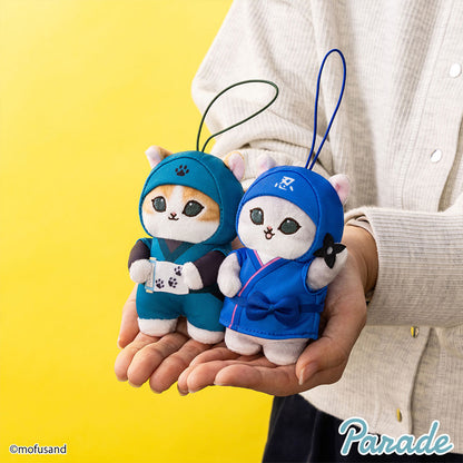 Mofusand | Ninja Series | Blue (Scroll) Keychain Mini Plush