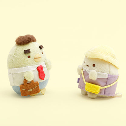 PRE-ORDER | Sumikko Gurashi | Nursery School | Penguin? (Salaryman Father) & Tapioca (Student) Tenori Mini Plush Set