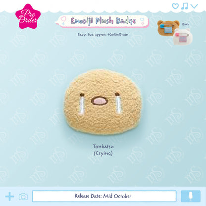 PRE-ORDER | Rilakkuma & Sumikko Gurashi | Emoji Mini Plush Badges