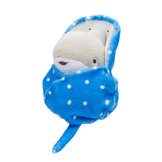 Odekake Kozame | Stingray Swaddling Cloth | Baby Shark Sheepwa Soft Plush